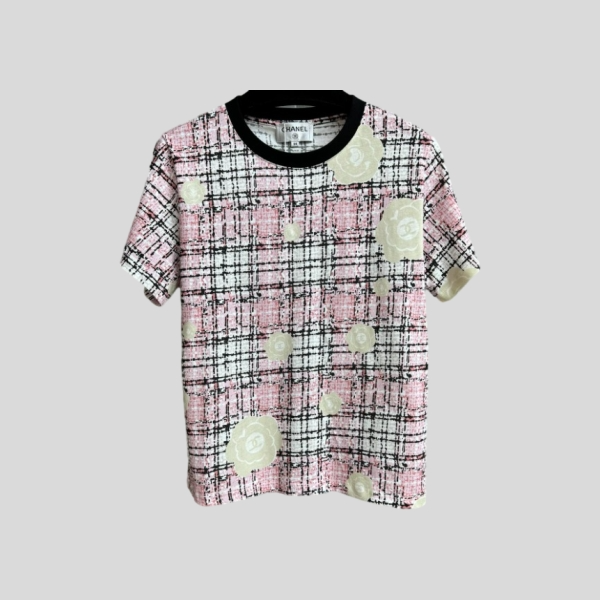 샤넬 플래드 티셔츠