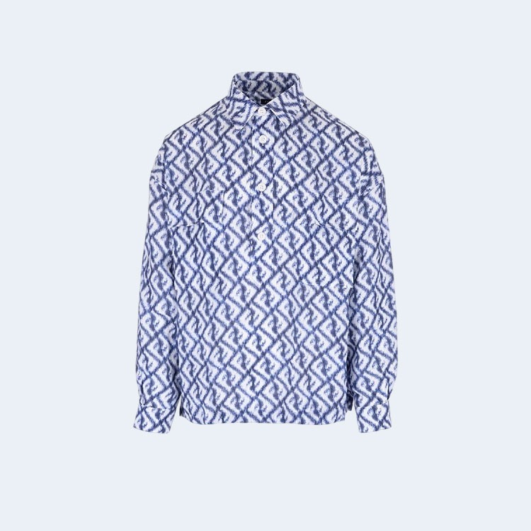 펜디 울오버 FF 오버핏  린넨 셔츠