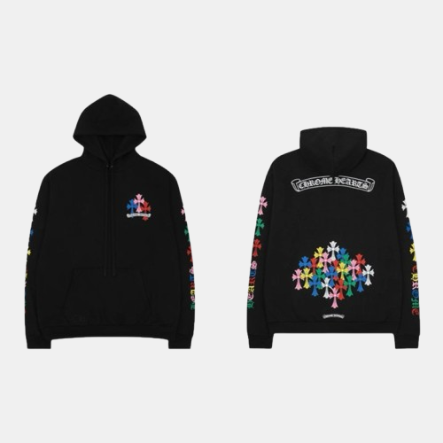 크롬하츠 멀티 컬러 크로스 후디