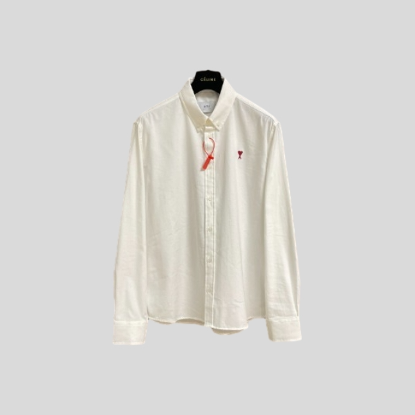 아미 자수 긴팔 셔츠