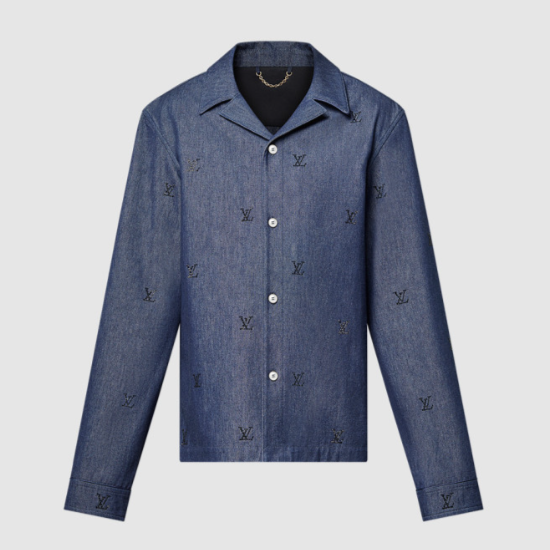 루이비통 Blason 시그니처 소프트 데님 셔츠