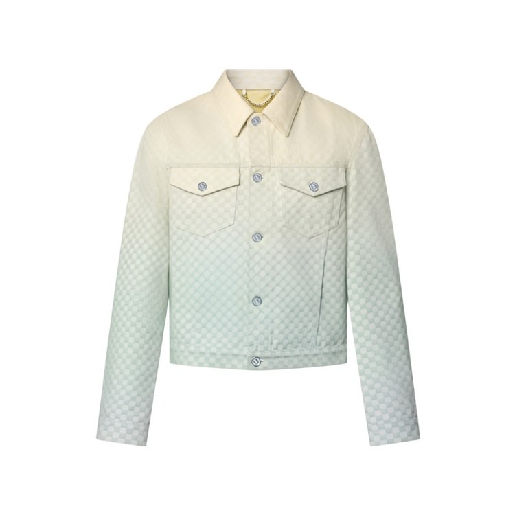 루이비통 다미에 그라디언트 자카드 데님 자켓