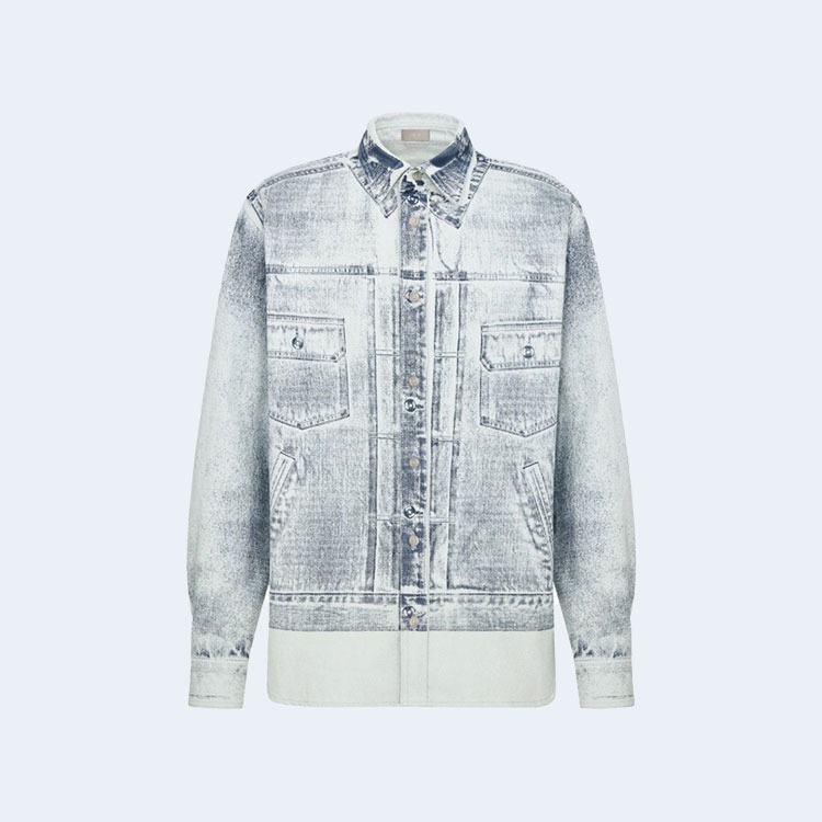 디올 MKII 이펙트 데님 오버 셔츠