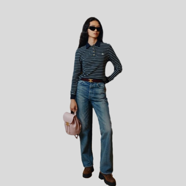 셀린느 스트라이프 폴로 셔츠