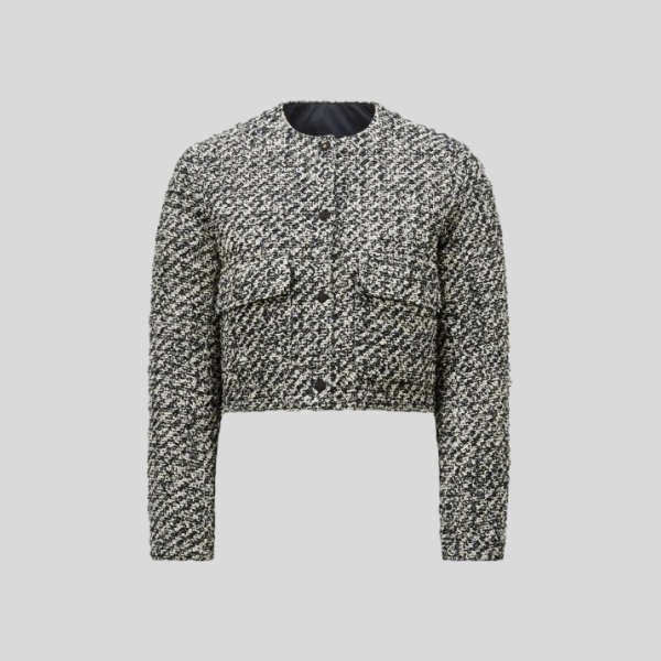 몽클레르 Dauphin 트위드 쇼트 다운 자켓