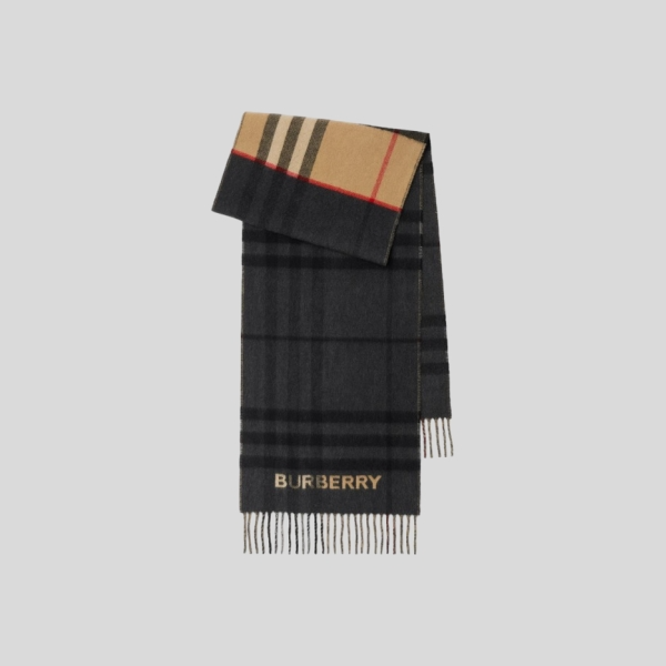 버버리 컨트라스트 체크 캐시미어 스카프