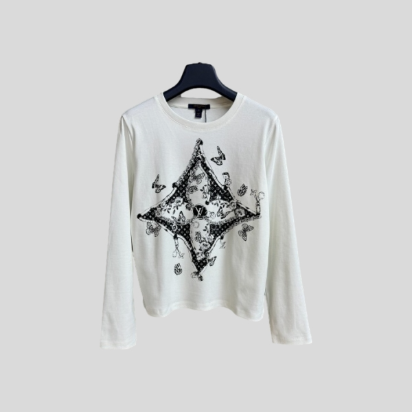 루이비통 버터플라이 프린트 티셔츠