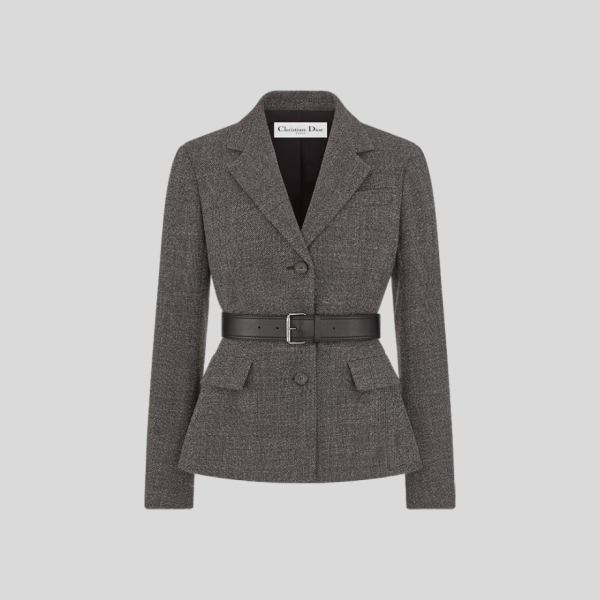 디올 벨트 자킷 & 탈착식 스카프