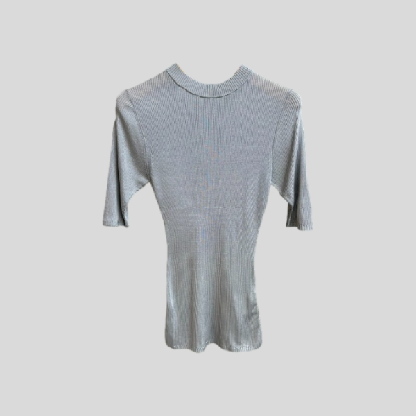 미우미우 실크 반소매 스웨터