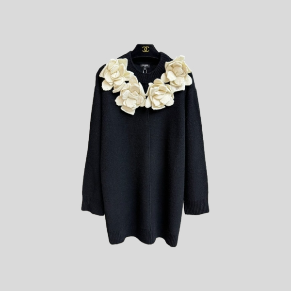 샤넬 3D 플로럴 드레스