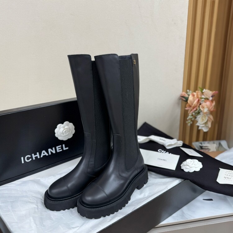 샤넬 첼시 롱 부츠