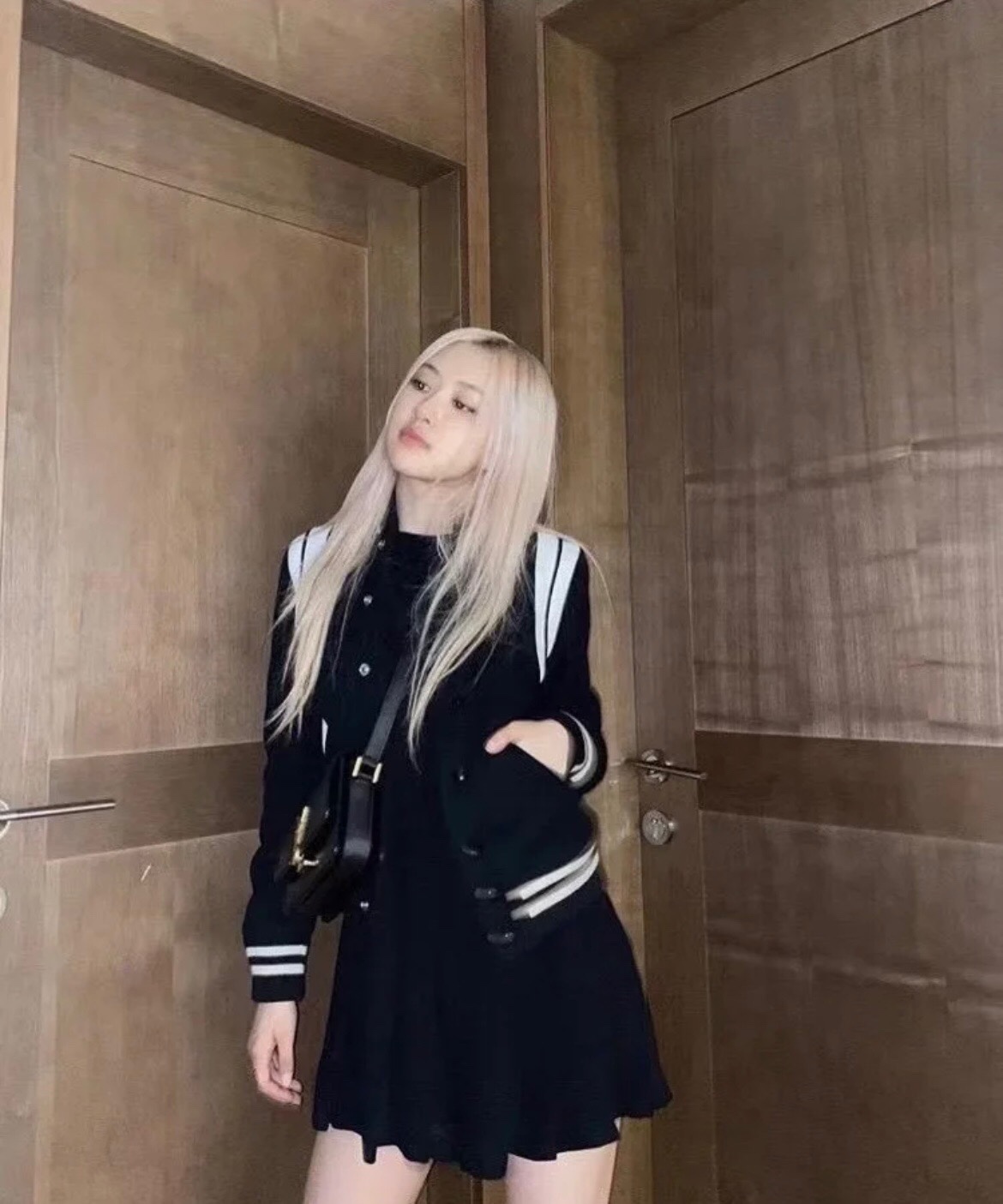 생로랑 울 테디 자켓