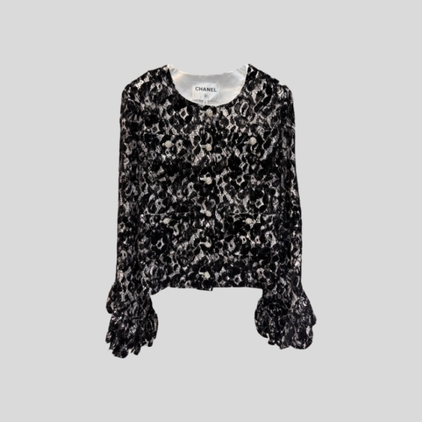 샤넬 레이스 자수 자켓