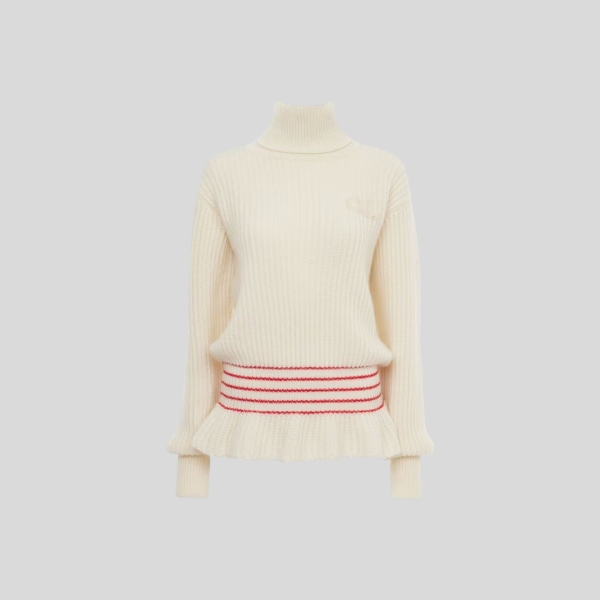 로에베 니트 로고 터틀넥 스웨터