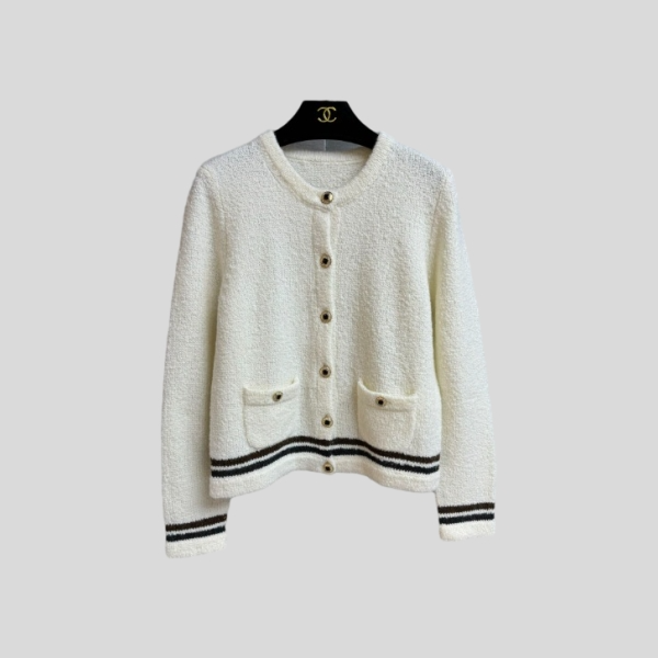샤넬 싱글 브레스트 가디건