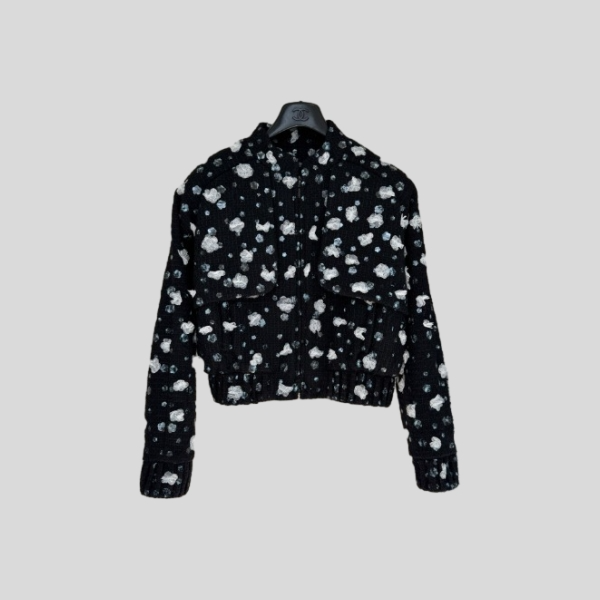 샤넬 플라워 트위드 자켓