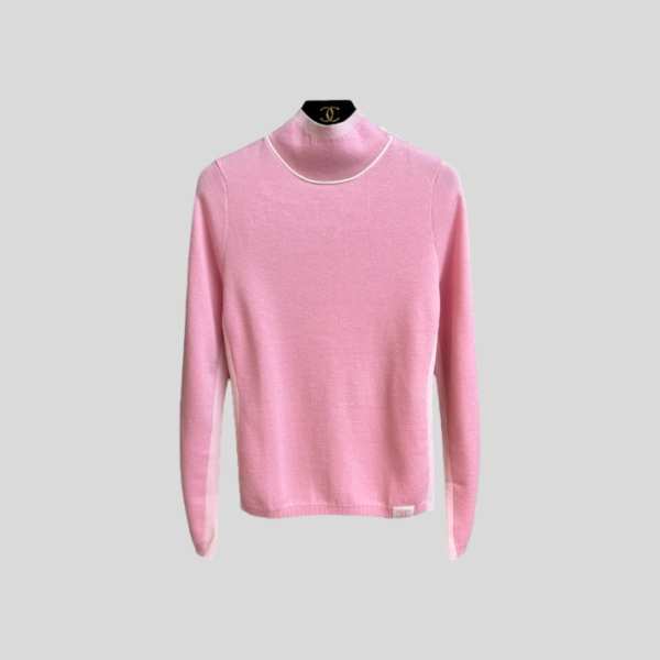 샤넬 터틀넥 레이어 탑