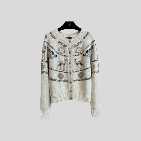 샤넬 풀오버 캐시미어 가디건