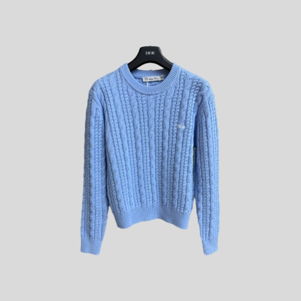 디올 케이블 니트 스웨터