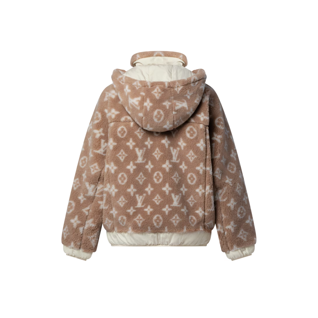루이비통 모노그램 플리스 후디드 자켓