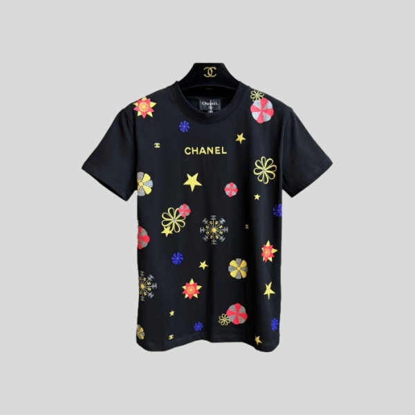 샤넬 볼 프린트 티셔츠