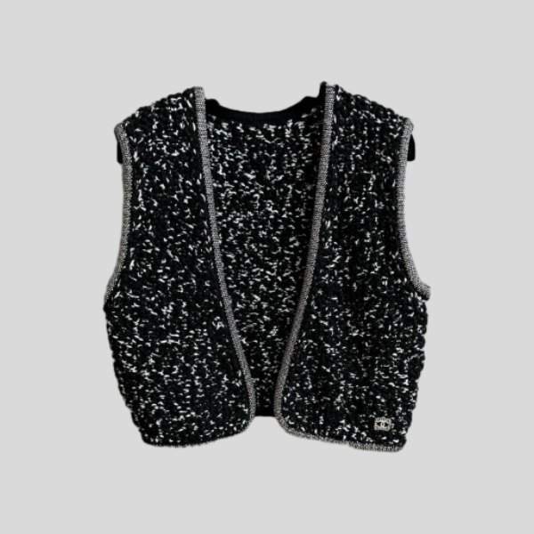 샤넬 라인스톤 브레이디드 베스트