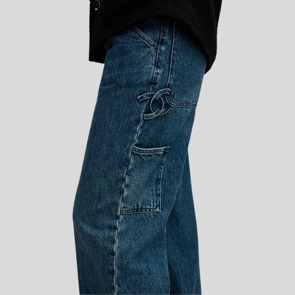 샤넬 워싱 데님 진