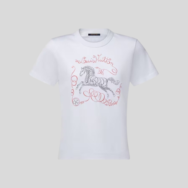 루이비통 홀스 프린트 티셔츠