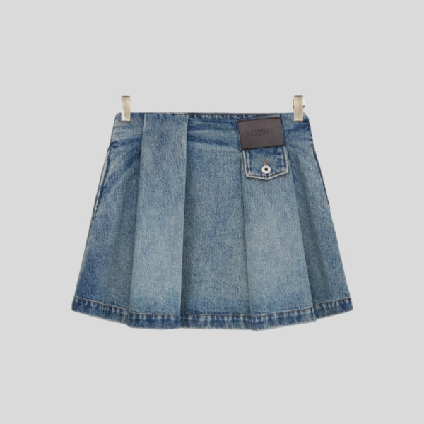 로에베 데님 미니 스커트