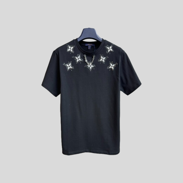 루이비통 비즈 자수 티셔츠