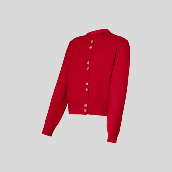 루이비통 모노그램 버튼 가디건