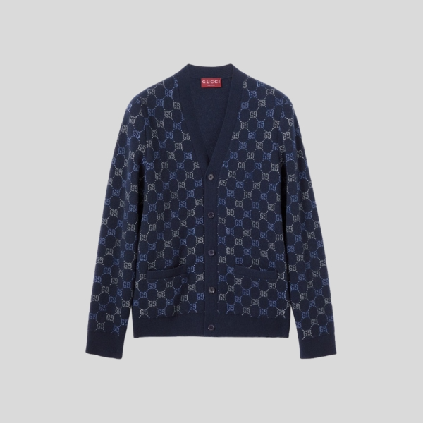 구찌 더블 울 니트 점퍼