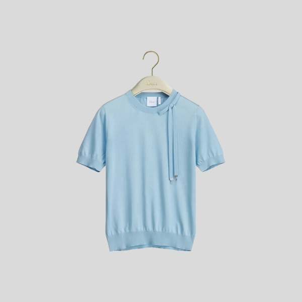 디올 반소매 피티드 스웨터