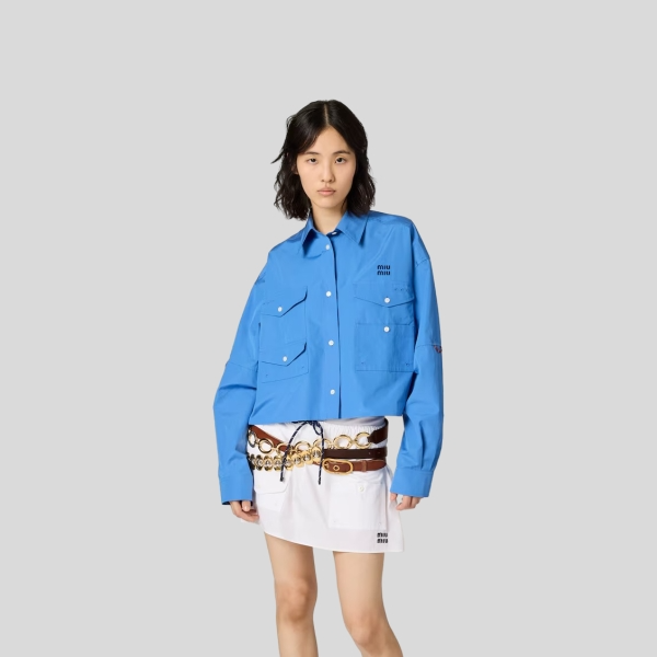 미우미우 포플린 셔츠