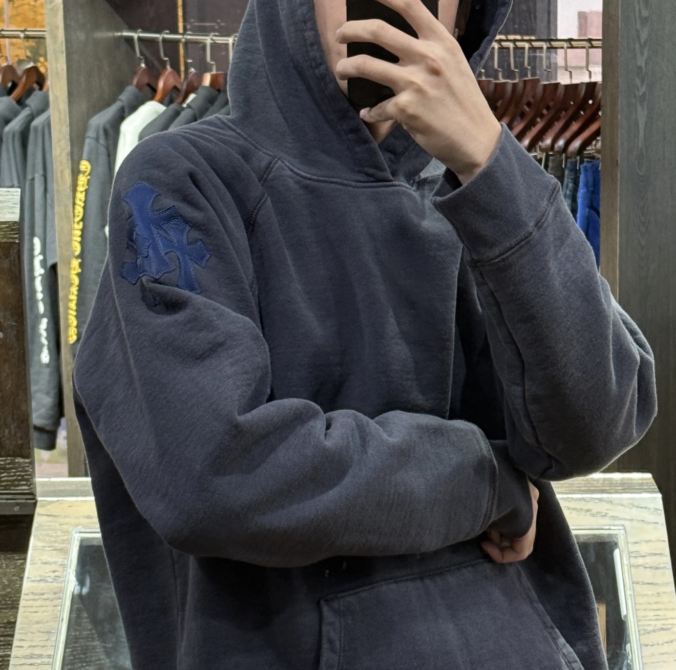 크롬하츠 빈티지 후드