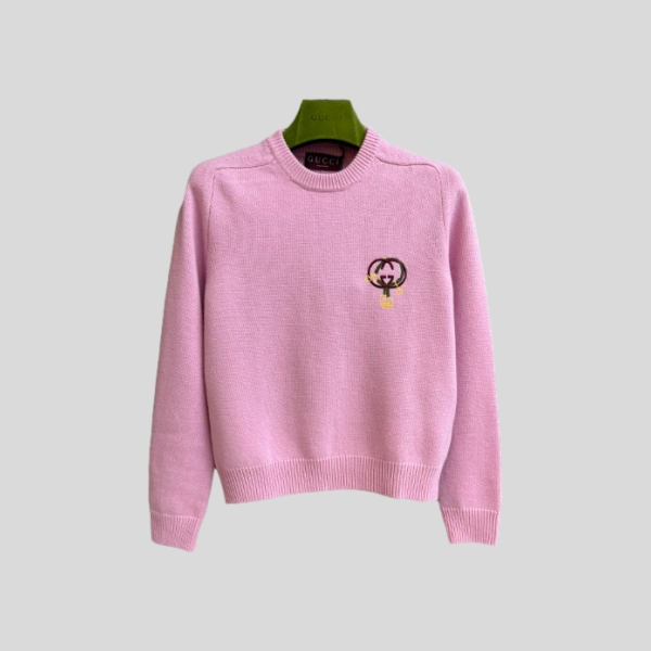 구찌 핑크 스터럽 스웨터